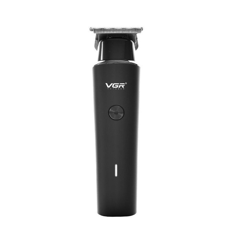 ماشین اصلاح موی سر و صورت وی جی ار مدل V-933 با تیغه استیل پیشرفته، اصلاح خط زن و حجم زن، قابلیت استفاده خشک و مرطوب، باتری قابل شارژ با 500 دقیقه کارکرد و چهار شانه تنظیم اندازه اصلاح 0.5 تا 2 میلیمتر
