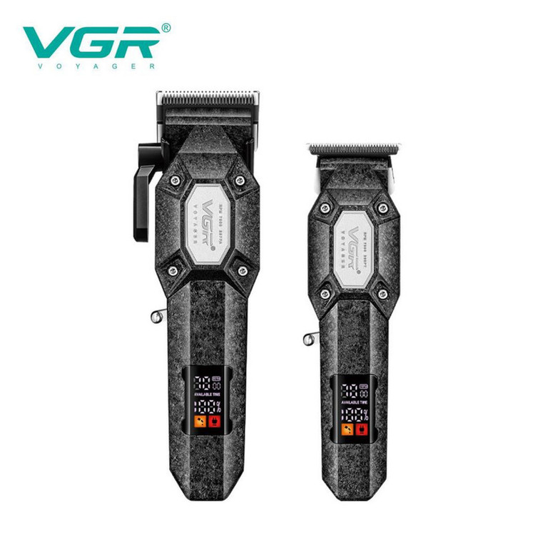 ماشین اصلاح موی سر و صورت شارژی وی جی ار مدل V-600B&900B مجموعه 2 عددی