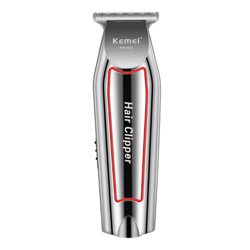 ماشین اصلاح موی صورت کیمی مدل KM-032 با تیغه استیل ضد زنگ و ضد حساسیت، طراحی ارگونومیک و وزن کم، باتری لیتیوم یونی قابل شارژ با 60 دقیقه استفاده، شانه قابل تنظیم دستی 1 تا 3 میلیمتر و قابلیت شارژ سریع