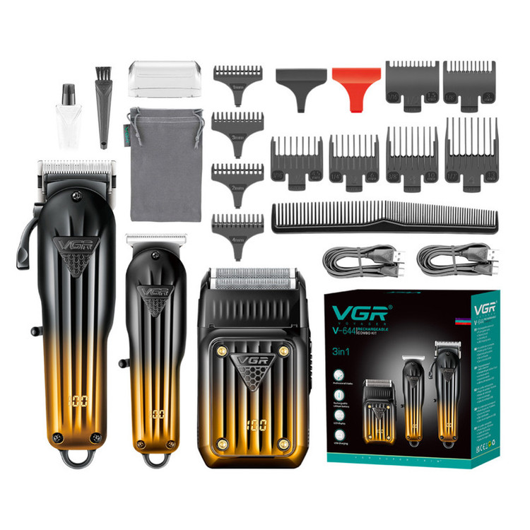 ماشین اصلاح موی سر و صورت برقی وی جی ار مدل V-644