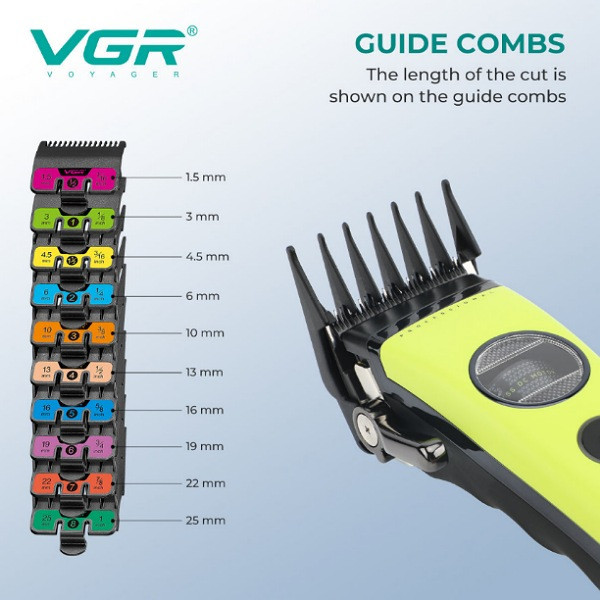 ماشین اصلاح موی سر و صورت شارژی وی جی ار مدل V-880C