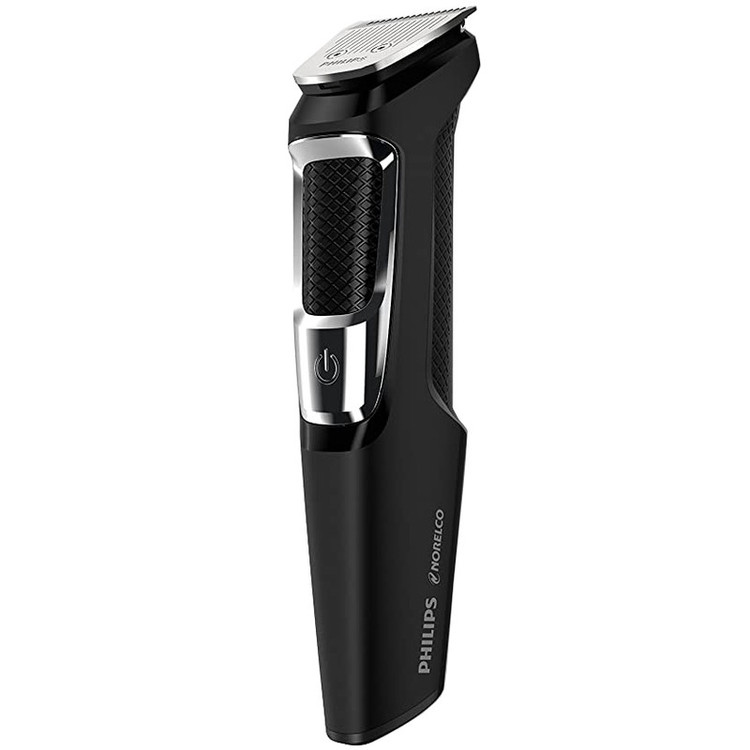 ماشین اصلاح موی صورت فیلیپس مدل MG3750.60 با تیغه استیل پیشرفته، تیغه خود تیزشونده، طراحی ارگونومیک، باتری قابل شارژ با 60 دقیقه استفاده، همراه با 7 عدد شانه حجم زن