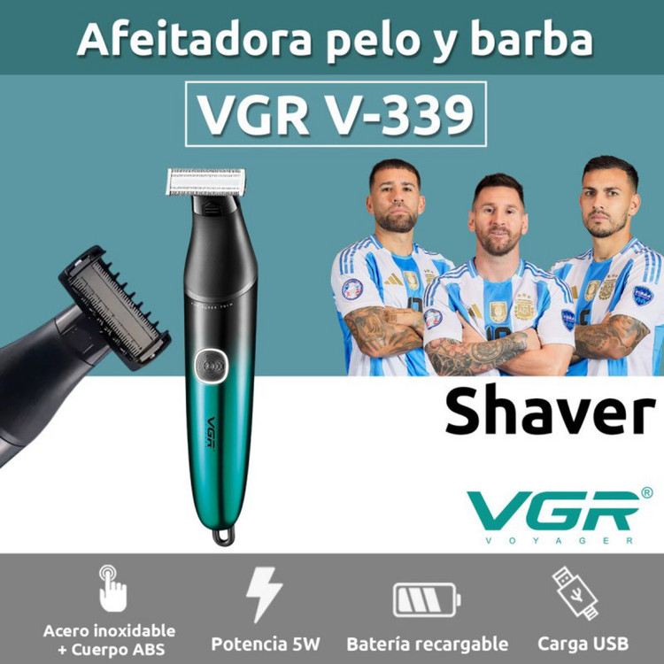 ماشین اصلاح موی بدن و صورت وی جی ار مدل v-339