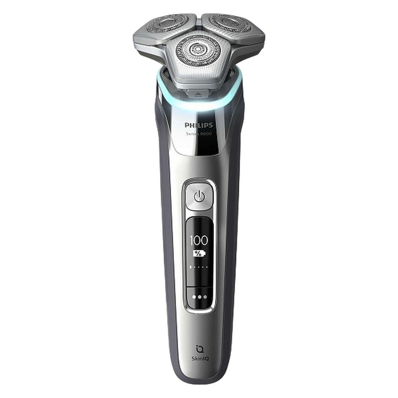 ماشین اصلاح موی صورت فیلیپس مدل S9985 صفرزن چرخشی باتریقابل شارژ ضدآب با تیغه کربن استیل و طراحی ارگونومیک ساخت هلند