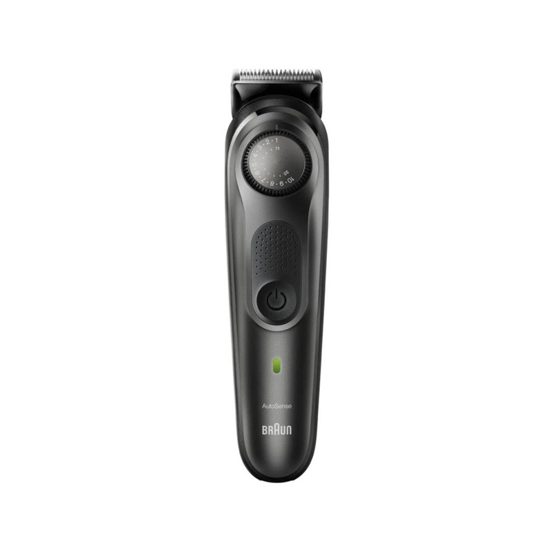 ماشین اصلاح صورت و بدن شارژی براون مدل BT7350 ضدآب با فناوری AutoSense، تیغههای خودتیزشونده استیل ضدزنگ، باتری لیتیومیون با 100 دقیقه کارکرد، شارژ سریع و تنظیم اصلاح با 39 شماره نیممیلیمتری