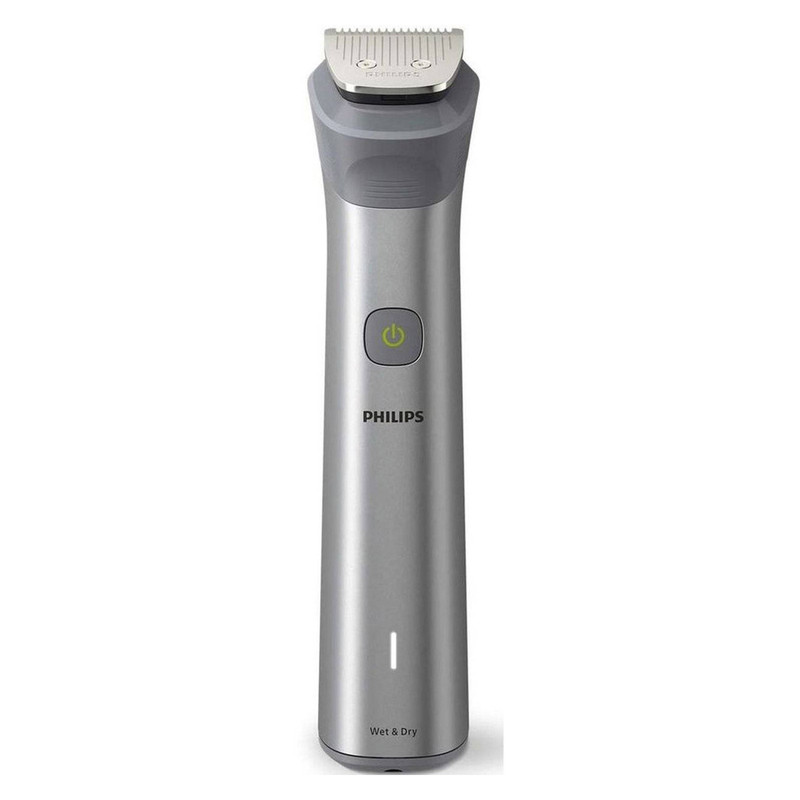 ماشین اصلاح موی سر و صورت فیلیپس مدل MG5930 با تیغه استیل خودتیزشونده، ضد آب، باتری قابل شارژ با 120 دقیقه زمان استفاده، تکنولوژی تنظیم سرعت هوشمند، سری اصلاح بدن و موزن گوش و بینی