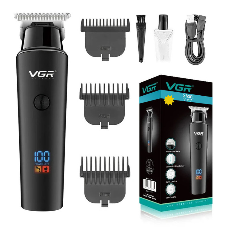ماشین اصلاح موی سر و صورت شارژی وی جی ار مدل V-937stars