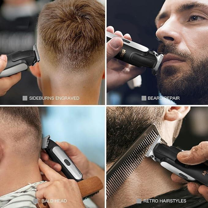 ماشین اصلاح موی سر و صورت دی اس پی مدل 90846 با تیغه استیل ضد زنگ، اصلاح صفر زن و خط زن، برش مستقیم، نمایش وضعیت باتری، باتری قابل شارژ، مدت زمان شارژ 90 دقیقه، استفاده 50 دقیقه، شانه سایز 1/2/3