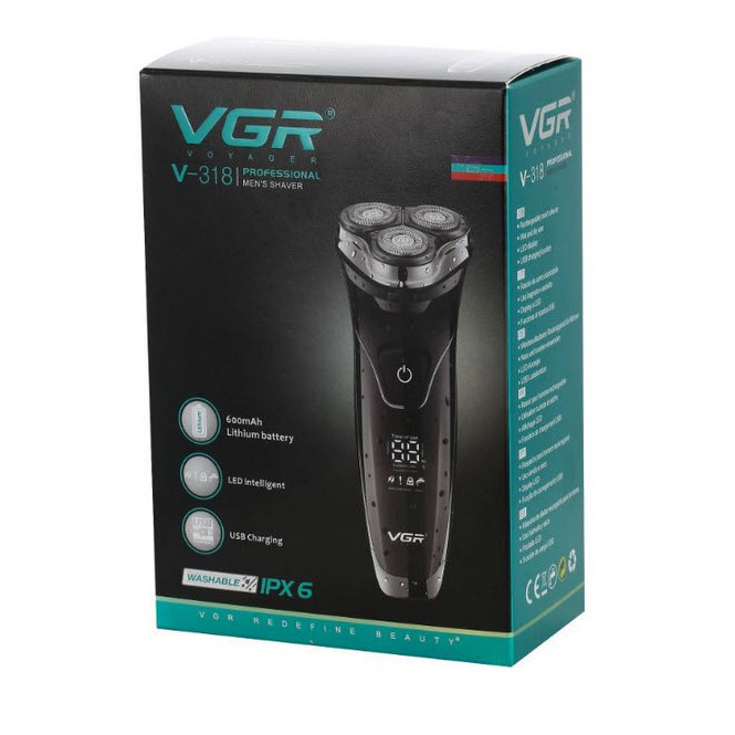 ماشین اصلاح موی صورت وی جی ار مدل V-318