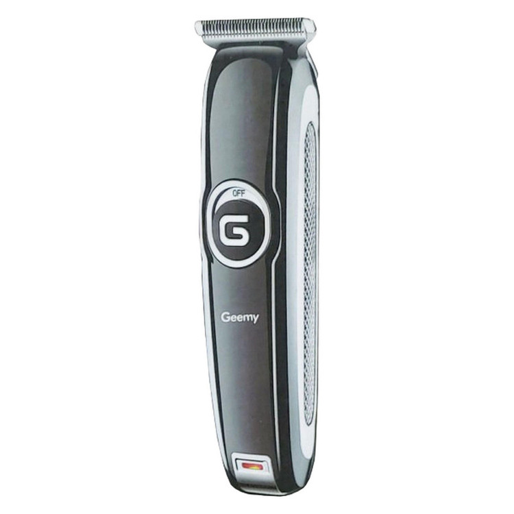 ماشین اصلاح موی سر و صورت جیمی مدل GM-6050 با تیغه استیل ضد زنگ، اصلاح برش مستقیم با دقت 0.1 میلیمتر، قابلیت صفرزن، خط زن و حجم زن، باتری با 70 دقیقه زمان استفاده و نمایشگر وضعیت شارژ و سه شانه اصلاح 1، 2 و 3 میلیمتری