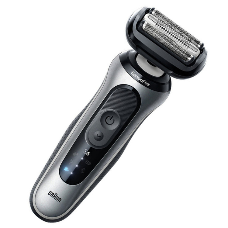 ماشین اصلاح موی صورت شارژی براون مدل series 6 62-S1000s با سر چرخان SensoFlex، فویل فوق نازک 0.058 میلیمتری، فناوری AutoSense، ضد آب، باتری لیتیوم-یونی با شارژ سریع، نمایشگر LED و قابلیت اصلاح خشک و مرطوب