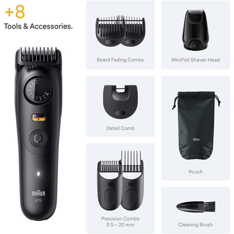 ماشین اصلاح موی صورت شارژی براون مدل BT5560