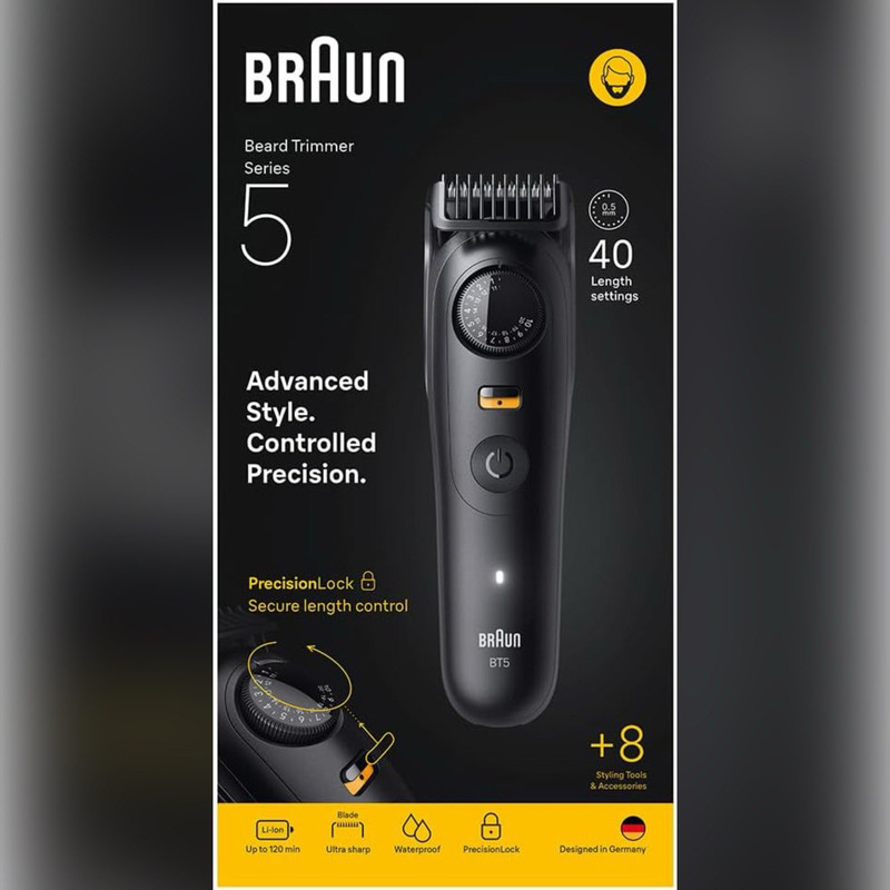 ماشین اصلاح موی صورت شارژی براون مدل BT5560