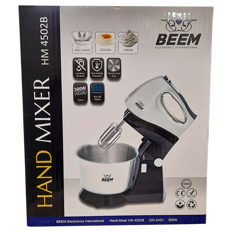 همزن کاسهدار 2.5 لیتری بیم مدل HM 4502B
