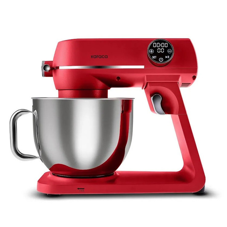 همزن کاسهدار 7 لیتری کاراجا مدل Multichef Artisan Digital Ekran Döküm 1800W