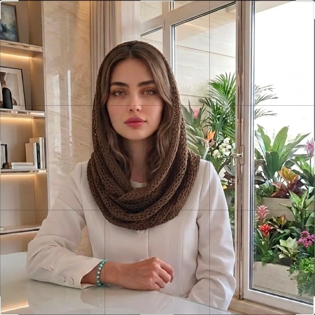 شال رینگی پاییزی بند هودی دار رنگ مشکی سرمه ای قهوه ای سایز 80 در 50 سانتی متر