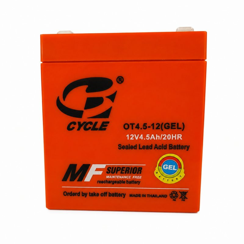 باتری یو پی اس با ولتاژ  12 ولت با شدت جریان 4.5 آمپر سایکل مدل MO12-4.5 12V 4.5Ah