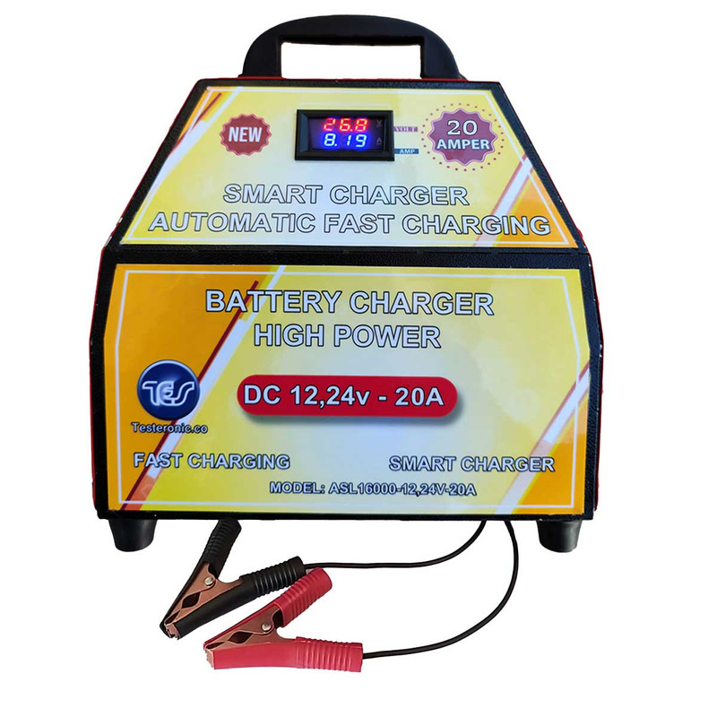شارژر باتری خودرو مدل ASL16000pro,12v-24v,20A