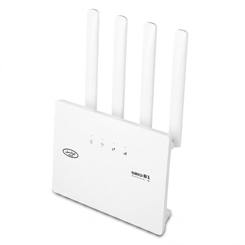 مودم روتر 4G و TD-LTE ایرانسل مدل TF-i120 B1 با پشتیبانی از 32 کاربر، اتصال از طریق سیمکارت و وایفای، آنتن خارجی و درگاههای LAN و WAN/LAN، بههمراه سیمکارت TD