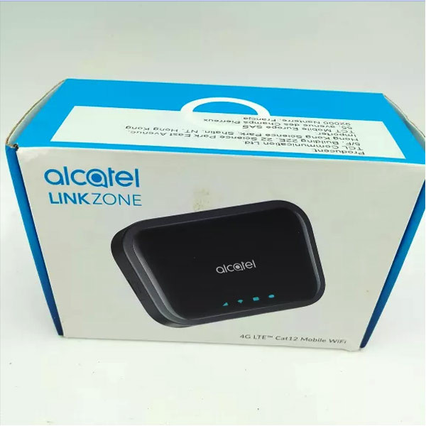 مودم همراه 4G آلکاتل مدل MW12VK با پشتیبانی CAT12، سرعت دانلود 600 و آپلود 100 مگابیت بر ثانیه، اتصال همزمان 32 کاربر، باتری 4300 میلیآمپر ساعت و اتصال بیسیم و باسیم