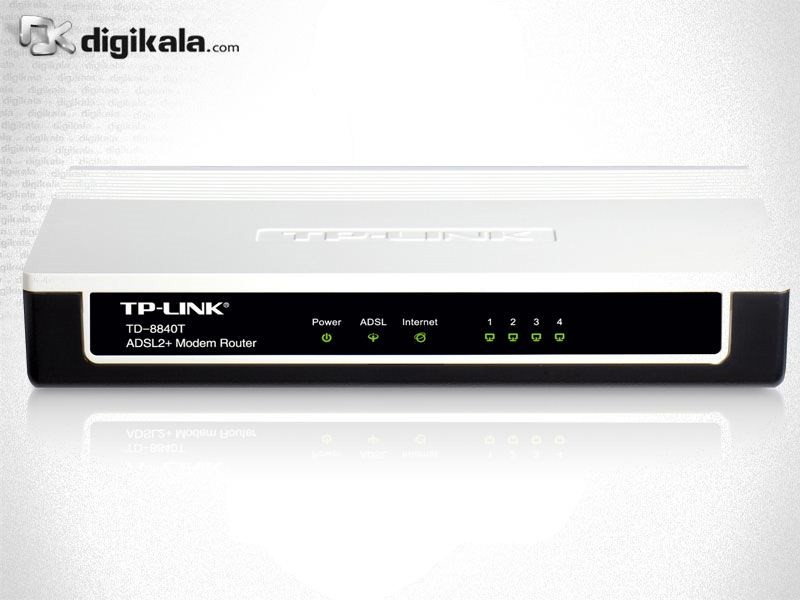مودم-روتر +ADSL2 و باسیم تی پی-لینک مدل TD-8840T_V1