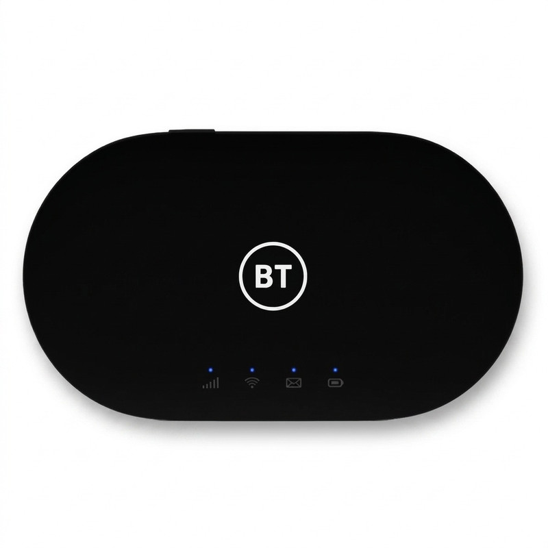 مودم 4.5G قابل حمل آلکاتل مدل BT71 با تکنولوژی Cat6 و Cat7، سرعت دانلود تا 300Mbps، پشتیبانی همزمان از 20 کاربر، وایفای دو بانده 2.4GHz و 5GHz، استاندارد IEEE 802.11b/g/n/ac، باتری با شارژدهی 7 تا 8 ساعت و قابلیت ارسال SMS