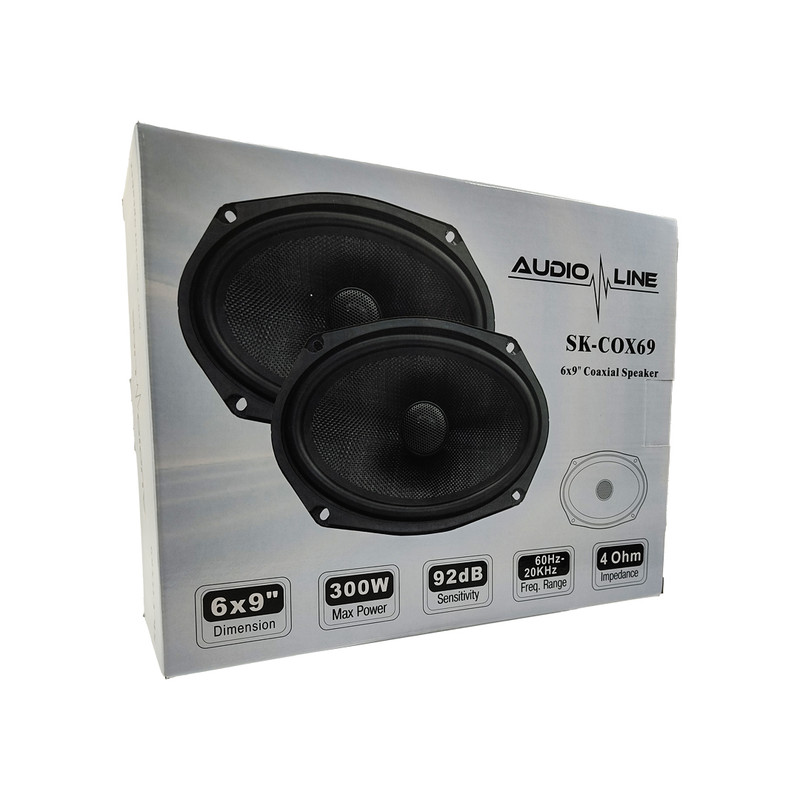 اسپیکر پشت خودرو آدیولاین مدل SK-COX69 سایز 6x9 اینچ بسته دو عددی