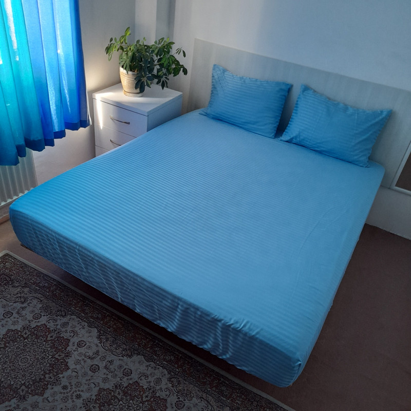 سرویس روتختی مدل هتلی niki05.25T.210 کد 160 دو نفره شش تکه