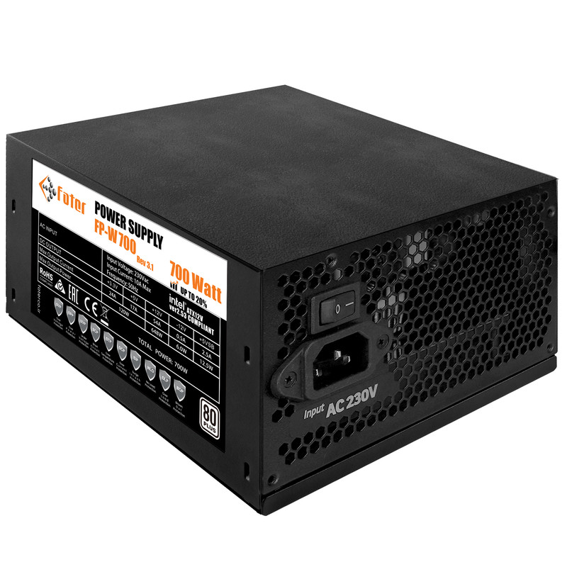 منبع تغذیه کامپیوتر 700 وات فاطر مدل FP-W700 80Plus 700W