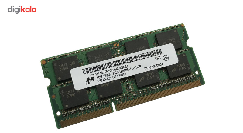 رم لپ تاپ میکرون مدل DDR3 PC3 12800S MHz ظرفیت 8 گیگابایت
