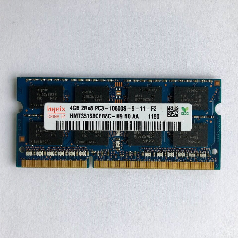 رم لپ‌تاپ 4 گیگابایت هاینیکس مدل PC3-10600، از نوع DDR3، تک‌کاناله، فرکانس 1333 مگاهرتز،ماژول SO-DIMM، تایمینگ 9 و ولتاژ کاری 1.5 ولت