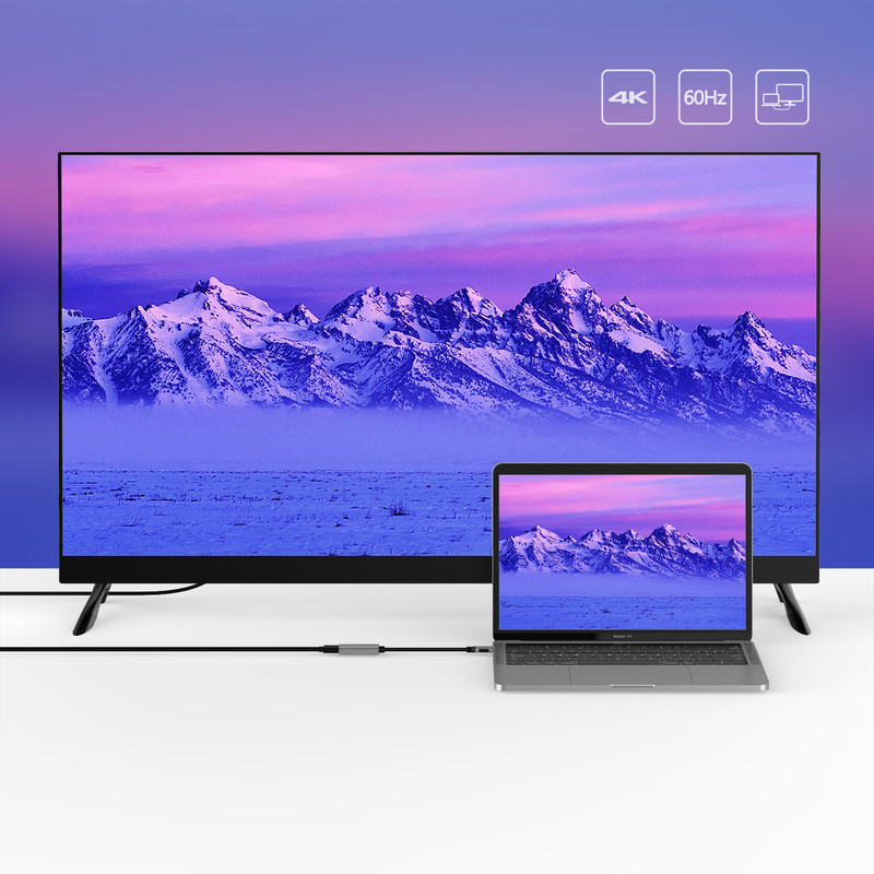 مبدل USB-C به HDMI لنشن کد CU607H