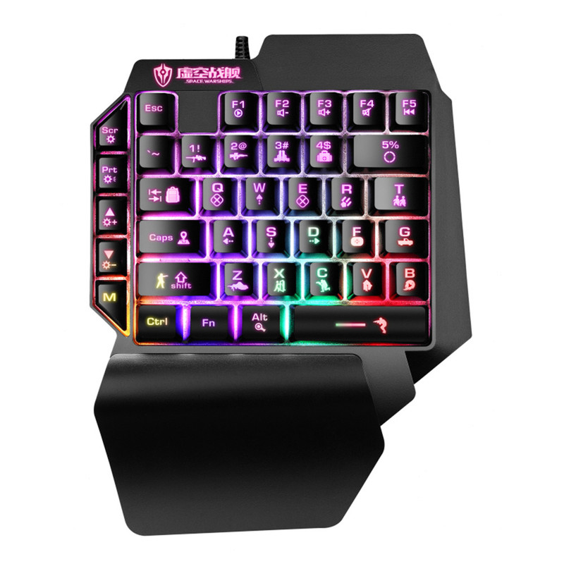 کیبورد مخصوص بازی شیپادو مدل RGB F6