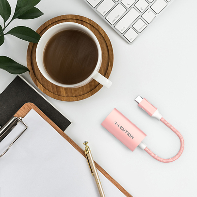 مبدل USB-C به RJ45 لنشن مدل CU604E