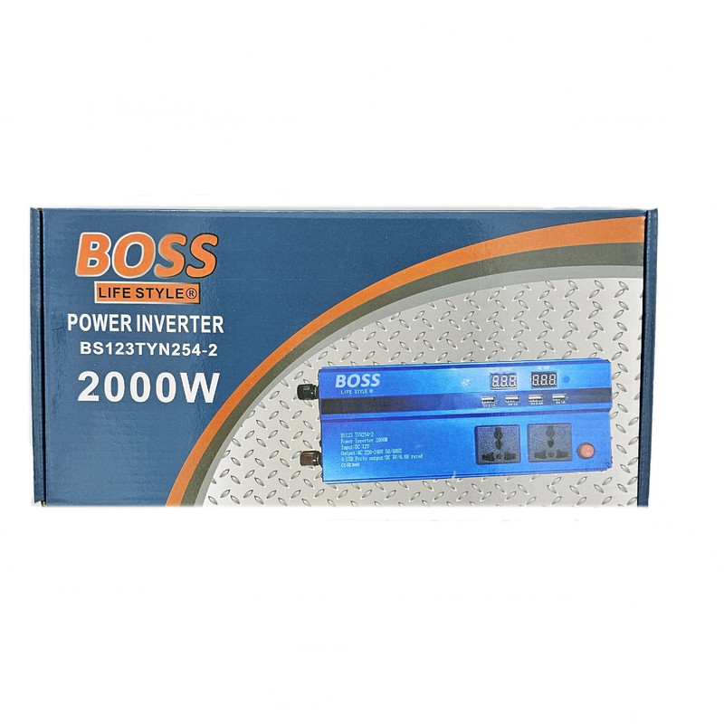 مبدل برق خودرو باس مدل BS123 TYN254-2 ظرفیت 2000 وات