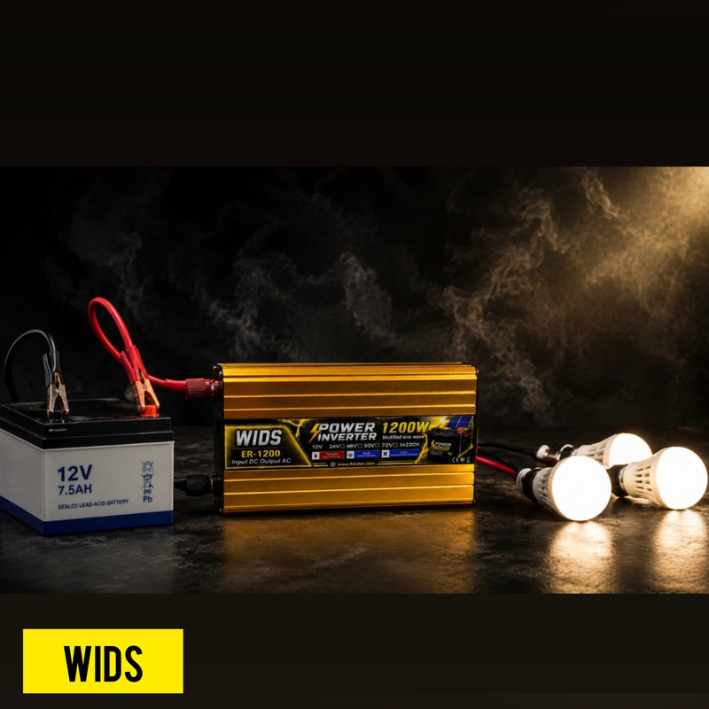 مبدل برق خودرو ویدز مدل 12V-TO-220V-1200W