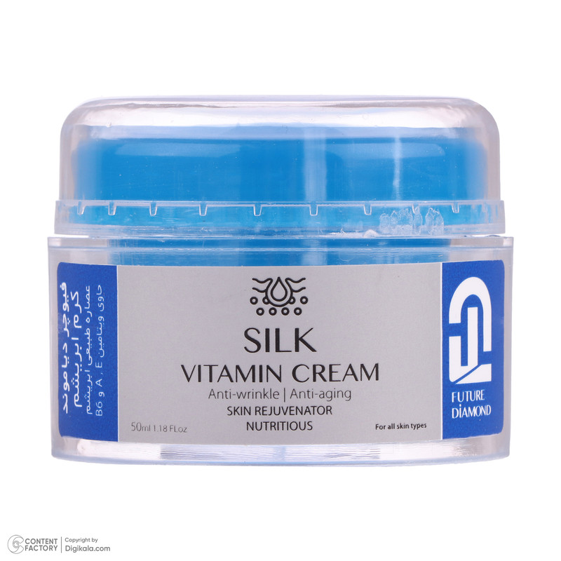 کرم مرطوب کننده و آبرسان فیوچر دیاموند مدل SILK مناسب انواع پوست حجم 50 میلی لیتر