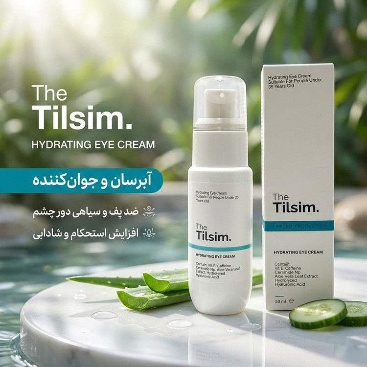 کرم دور چشم روز و شب تیلسیم مدل HYDRATING حجم 50 میلی لیتر