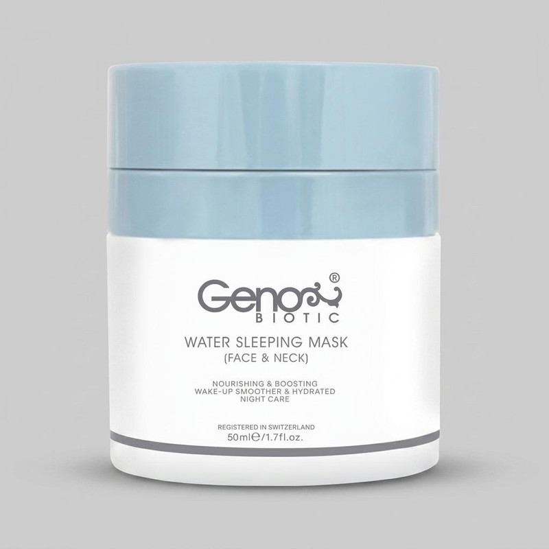ماسک صورت ژنوبایوتیک مدل 01 حجم 50 میلیلیتر آبرسان، جوانکننده و ضد چروک مناسب انواع پوست با عصاره طبیعی برای خانمها و آقایان
