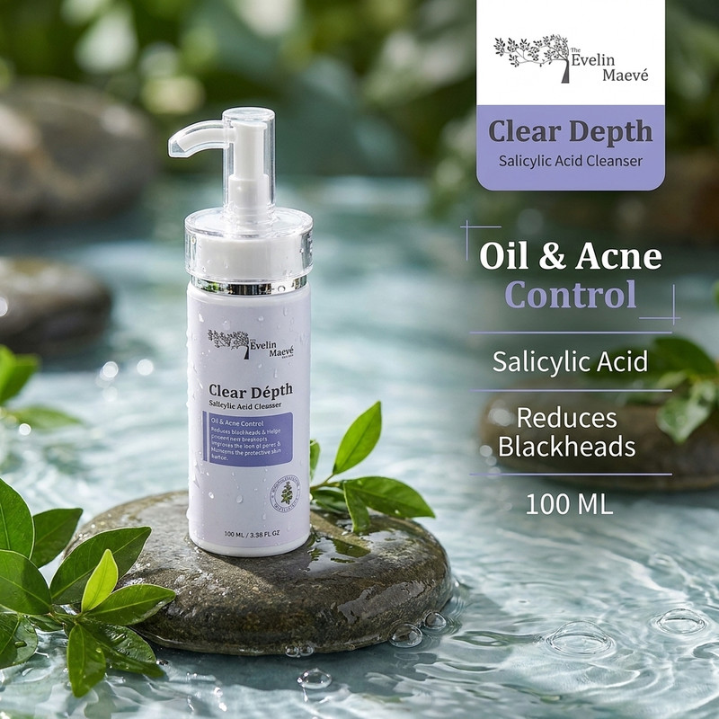 فیس واش شستشو صورت اِوِلین مِیو مدل salicylic acid مناسب برای پوست معمولی تا چرب حجم 100 میلی لیتر