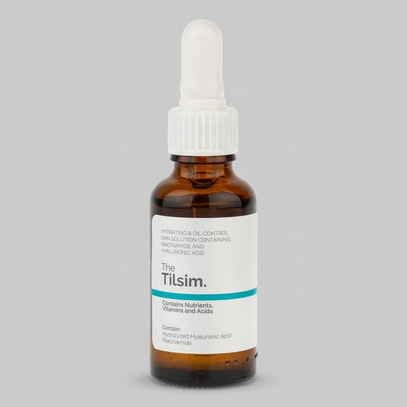 سرم آبرسان پوست تیلسیم مدل Nicotinamide & Hyaluronic Acid مناسب برای پوست‌های چرب حجم 30 میلی‌لیتر