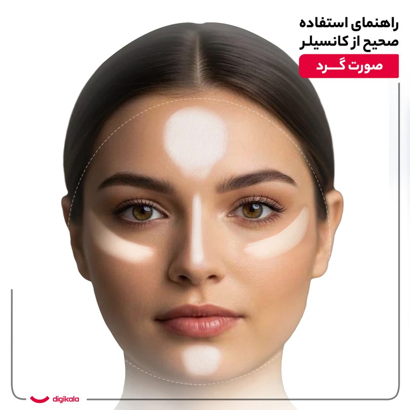 کانسیلر تاپ فیس مدل Lasting Finish سری Instyle شماره 001