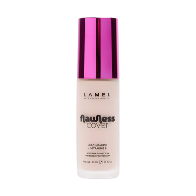 کرم پودر مایع لامل مدل Flawless Cover شماره 05 مناسب برای انواع پوست حجم 30 میلیلیتر
