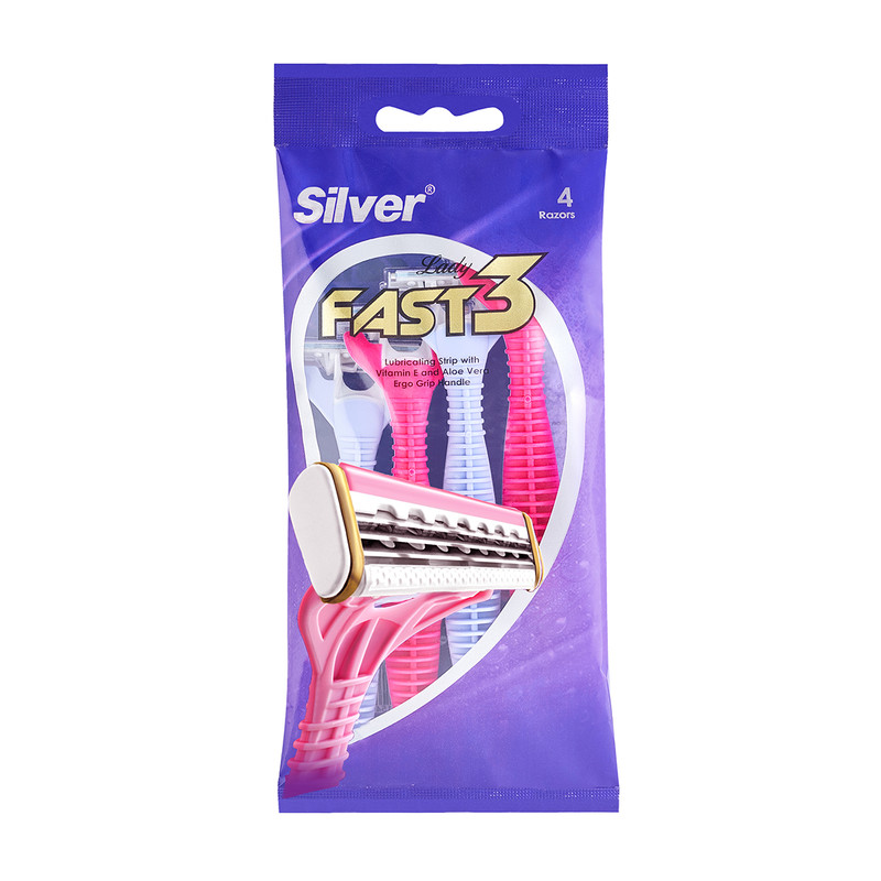 خودتراش سیلور مدل Fast 3 بسته 4 عددی