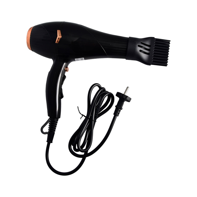 سشوار خانگی 10000 وات سیلور کرست مدل SC-1001، موتور AC، وزن 565 گرم، دارای سری متمرکزکننده باریک، سری شانهدار با ویژگی صافکنندگی، حجمدهندگی، با قابلیت تنظیم دما