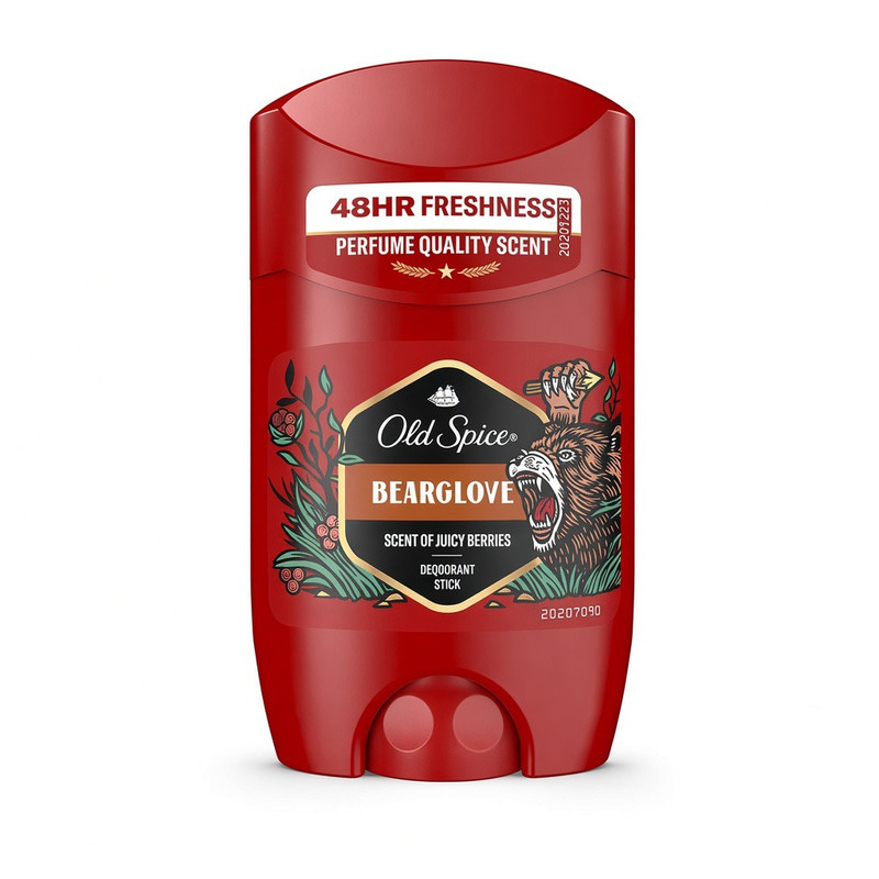 استیک دئودورانت مردانه الد اسپایس مدل Bearglove حجم 50 میلی‌لیتر، با ماندگاری 24 ساعت