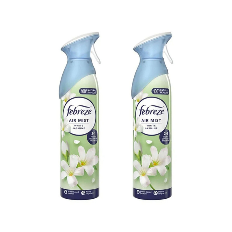 اسپری خوشبو کننده فبرز مدل jasmine رایحه خنک حجم 185 میلی لیتر بسته 2 عددی