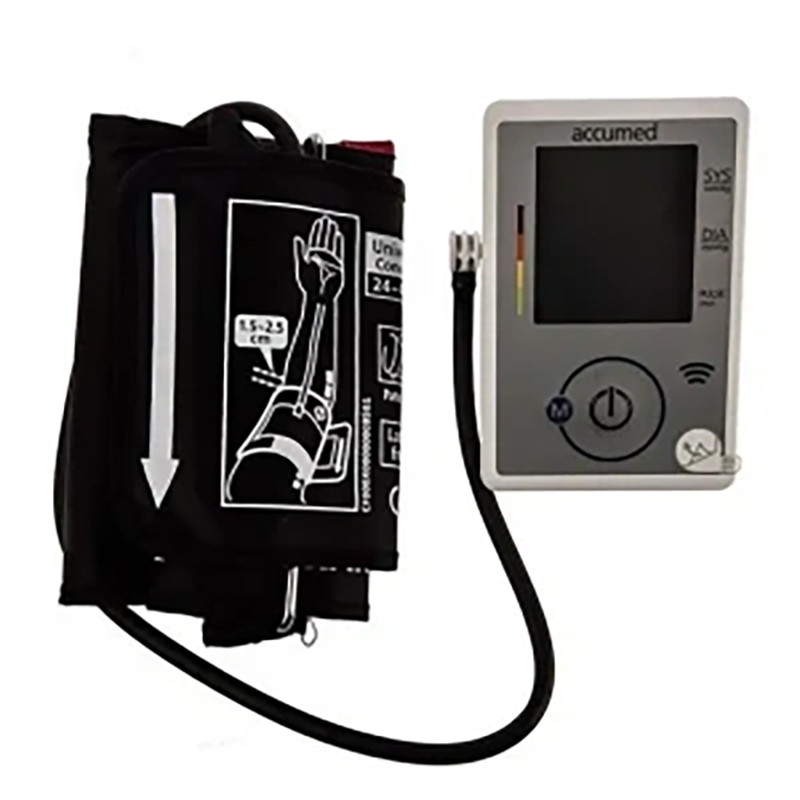 فشارسنج بازویی دیجیتال اکیومد مدل CG-165 با نمایشگر LCD بزرگ، حافظه 90 عددی، محاسبه میانگین 3 نتیجه آخر و اندازهگیری ضربان قلب 40 تا 200 ضربه در دقیقه