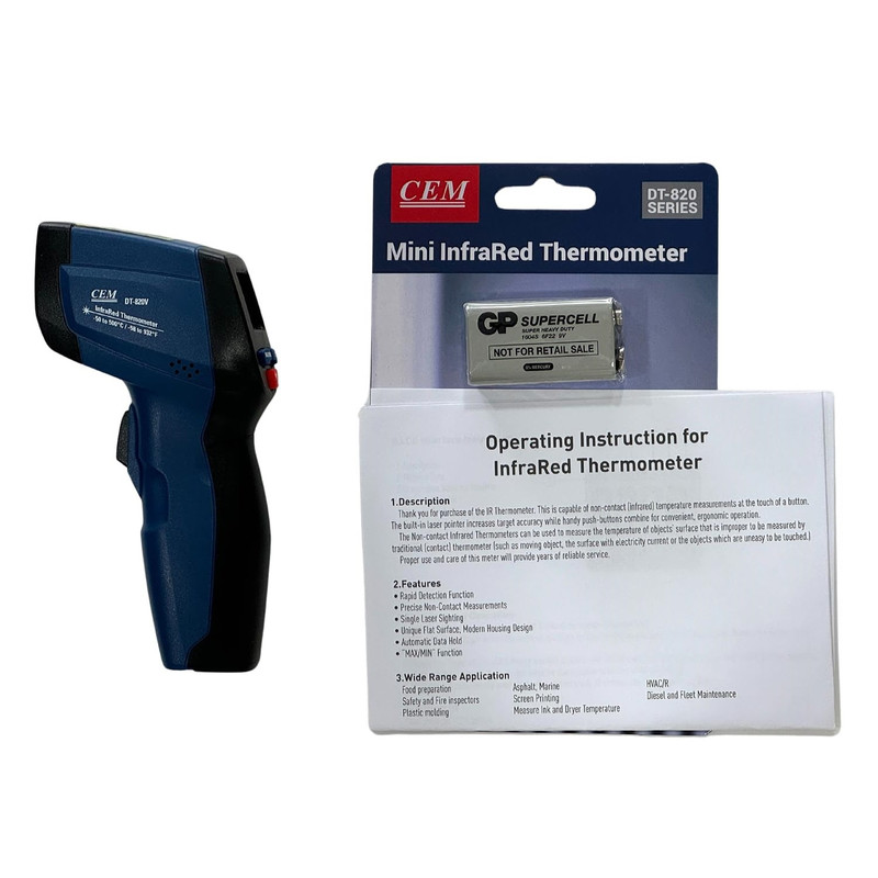 ترمومتر لیزری سی ای ام مدل DT-820V