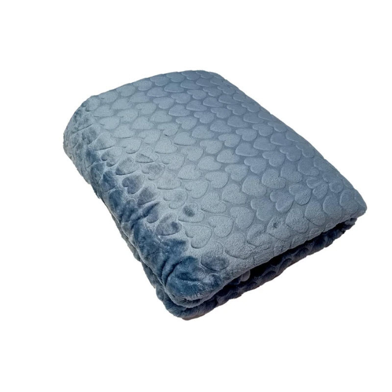 پتو مسافرتی یک نفره مدل قلبی کد 02 سایز 200x150 سانتیمتر